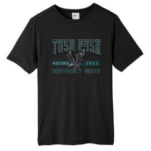 The Tush Push Eagles Brotherly Shove Tall Fusion ChromaSoft Performance T-Shirt