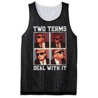 Two Term President Trump Deal With It Mesh Reversible Basketball Jersey Tank