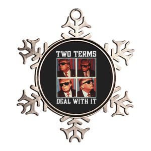 Two Term President Trump Deal With It Metallic Star Ornament