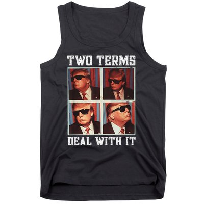 Two Term President Trump Deal With It Tank Top