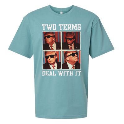 Two Term President Trump Deal With It Sueded Cloud Jersey T-Shirt