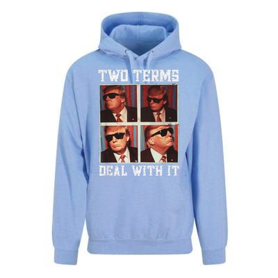 Two Term President Trump Deal With It Unisex Surf Hoodie