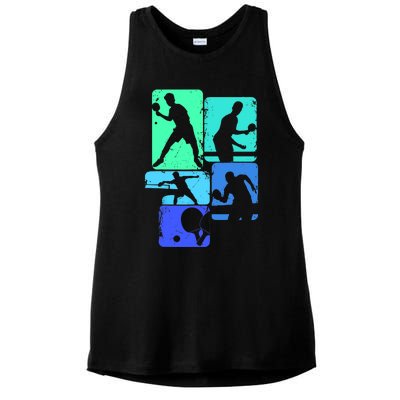 Table Tennis Ping Pong Ladies PosiCharge Tri-Blend Wicking Tank