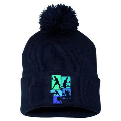 Table Tennis Ping Pong Pom Pom 12in Knit Beanie