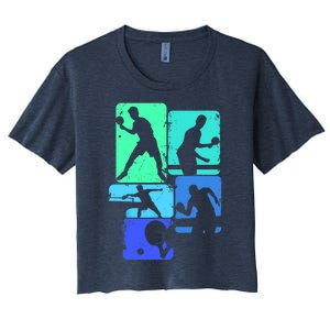 Table Tennis Ping Pong Women's Crop Top Tee