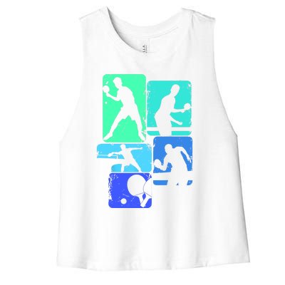 Table Tennis Ping Pong Women's Racerback Cropped Tank