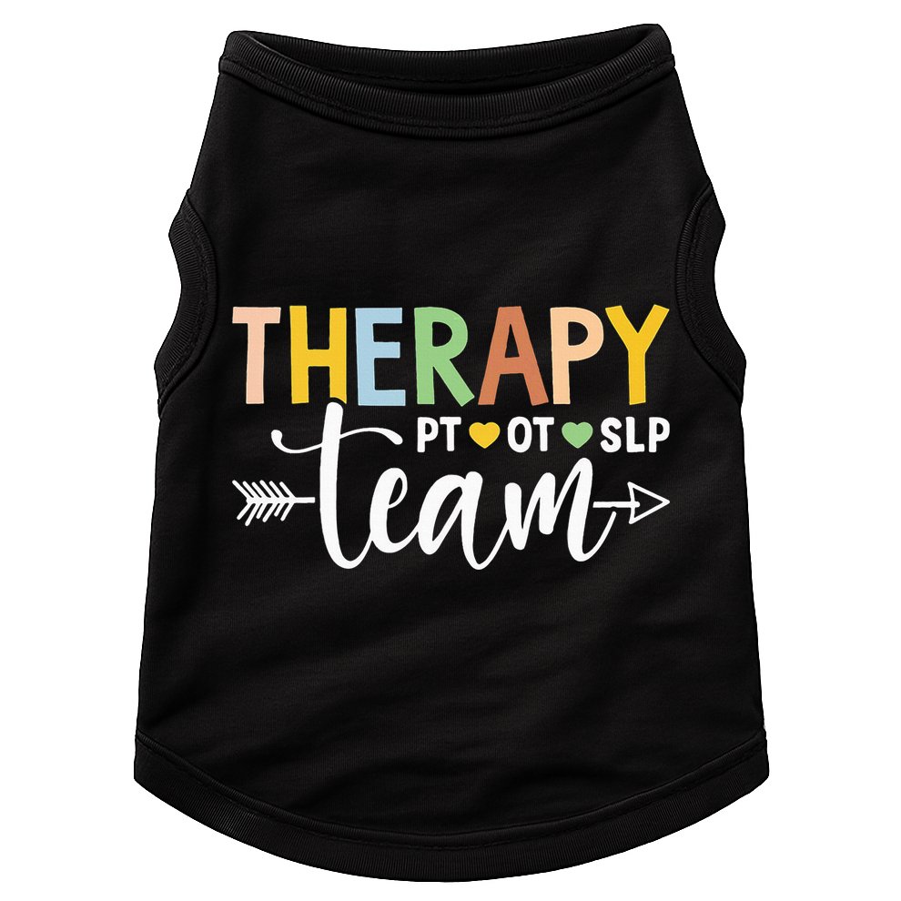 Therapy Team PT OT SLP Rehab Squad Therapist Motor Team Doggie Tank