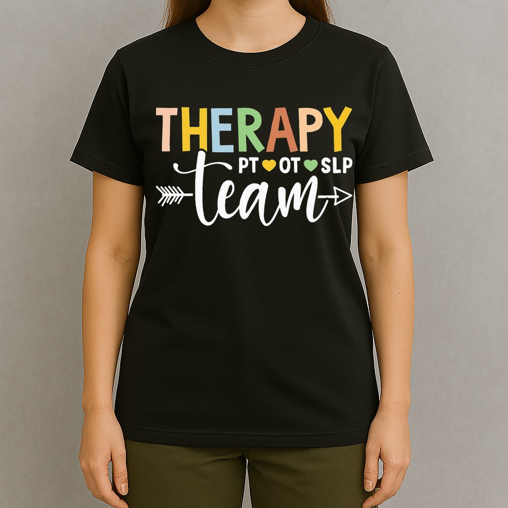 Therapy Team PT OT SLP Rehab Squad Therapist Motor Team T-Shirt