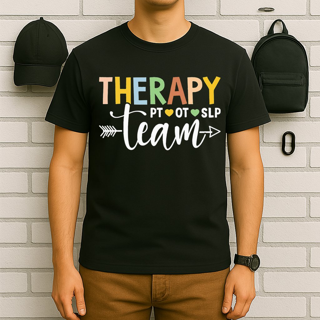 Therapy Team PT OT SLP Rehab Squad Therapist Motor Team T-Shirt