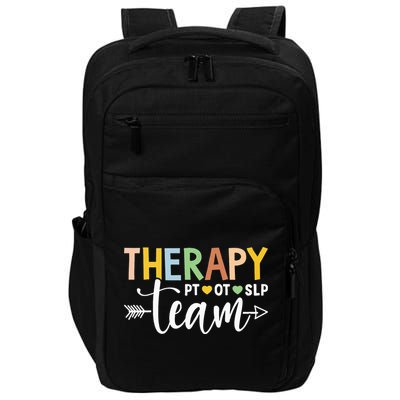 Therapy Team PT OT SLP Rehab Squad Therapist Motor Team Impact Tech Backpack