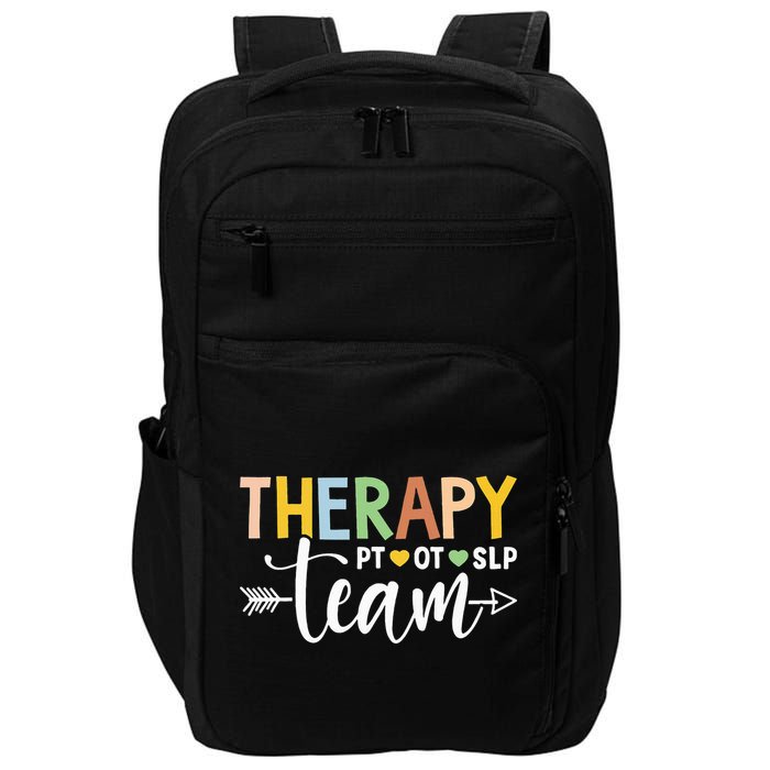 Therapy Team PT OT SLP Rehab Squad Therapist Motor Team Impact Tech Backpack