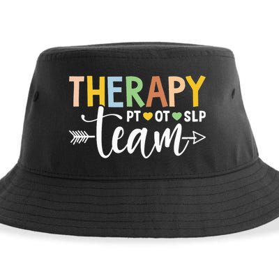 Therapy Team PT OT SLP Rehab Squad Therapist Motor Team Sustainable Bucket Hat
