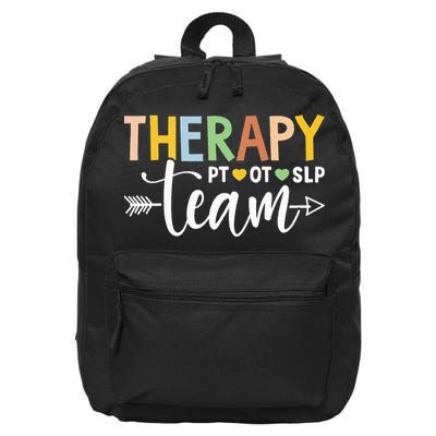 Therapy Team PT OT SLP Rehab Squad Therapist Motor Team 16 in Basic Backpack