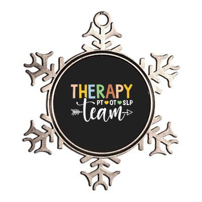 Therapy Team PT OT SLP Rehab Squad Therapist Motor Team Metallic Star Ornament