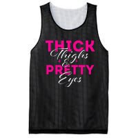 Thick Thighs & Pretty Eyes Workout Fitness Mesh Reversible Basketball Jersey Tank