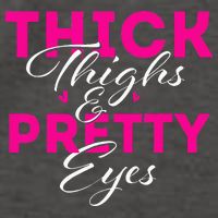 Thick Thighs & Pretty Eyes Workout Fitness Vector Backpack