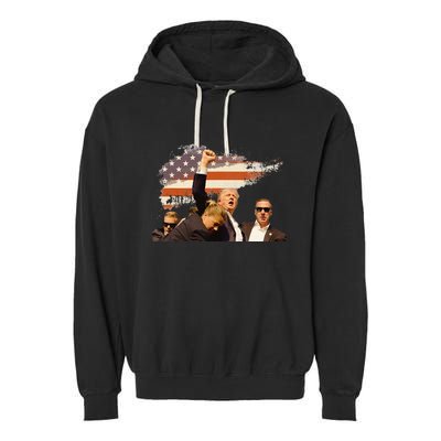 Trump Trending Political Pennsylvania Trump Garment-Dyed Fleece Hoodie