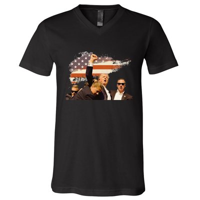 Trump Trending Political Pennsylvania Trump V-Neck T-Shirt