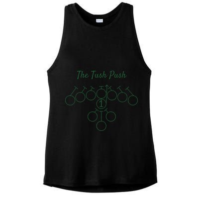 The Tush Push Eagles Ladies PosiCharge Tri-Blend Wicking Tank