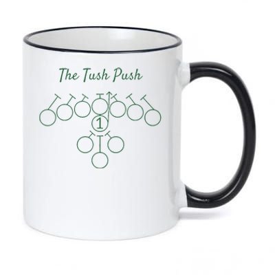 The Tush Push Eagles 11oz Black Color Changing Mug