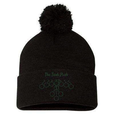 The Tush Push Eagles Pom Pom 12in Knit Beanie