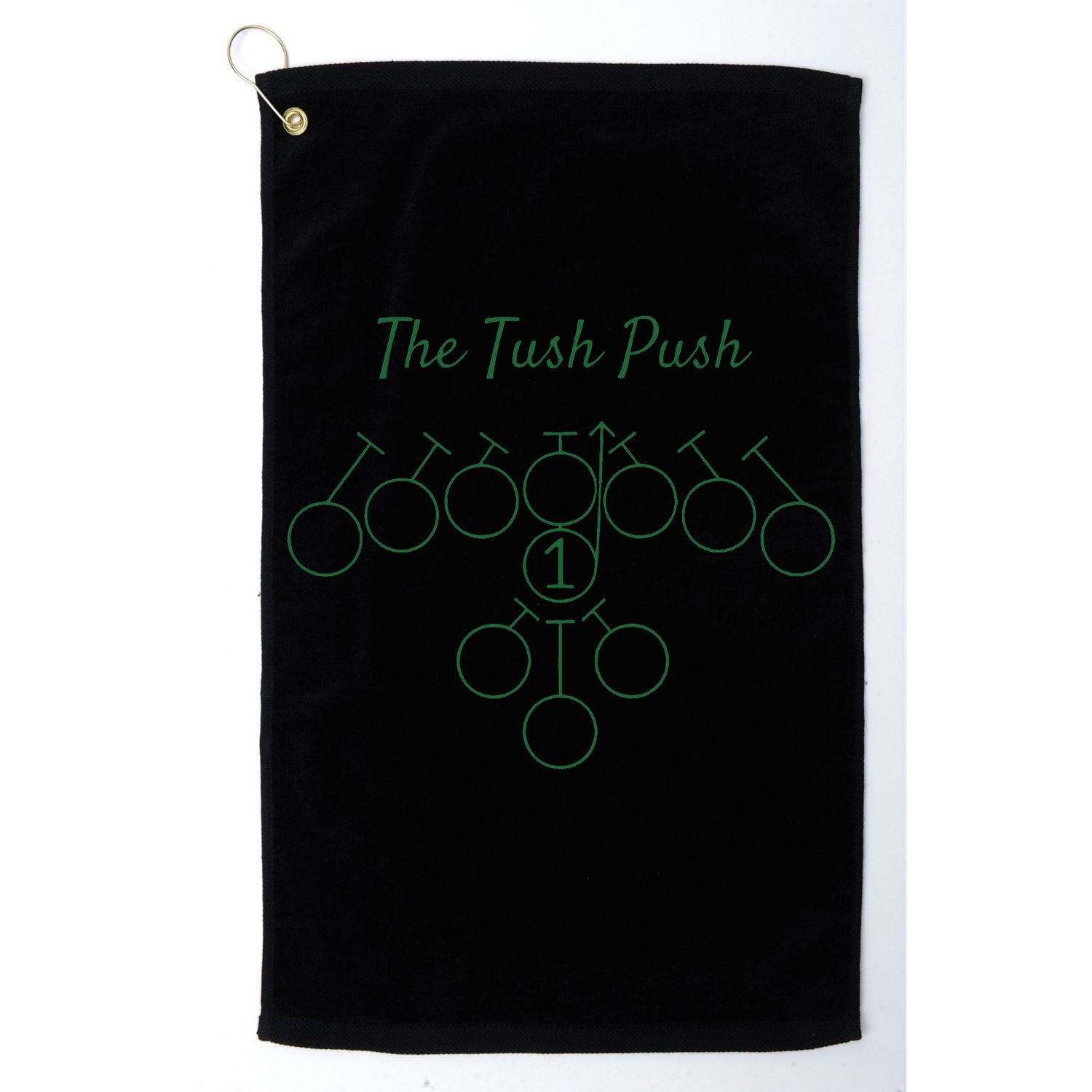 The Tush Push Eagles Golf Towel