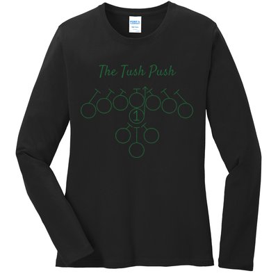 The Tush Push Eagles Ladies Long Sleeve Shirt
