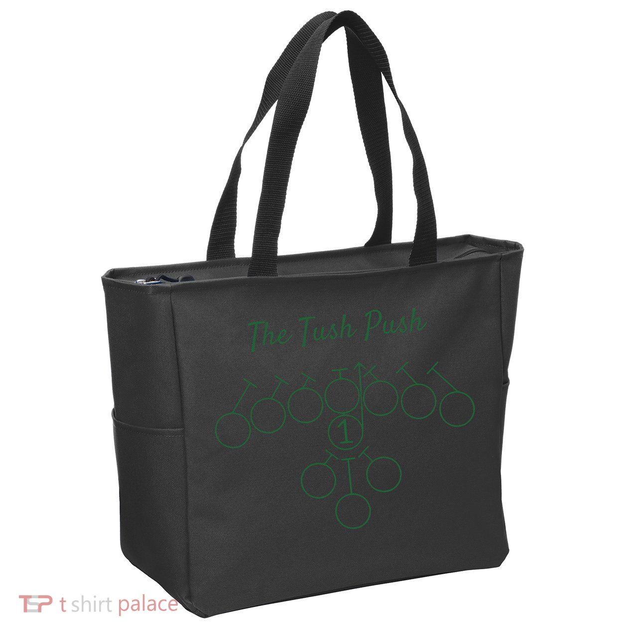The Tush Push Eagles Zip Tote Bag