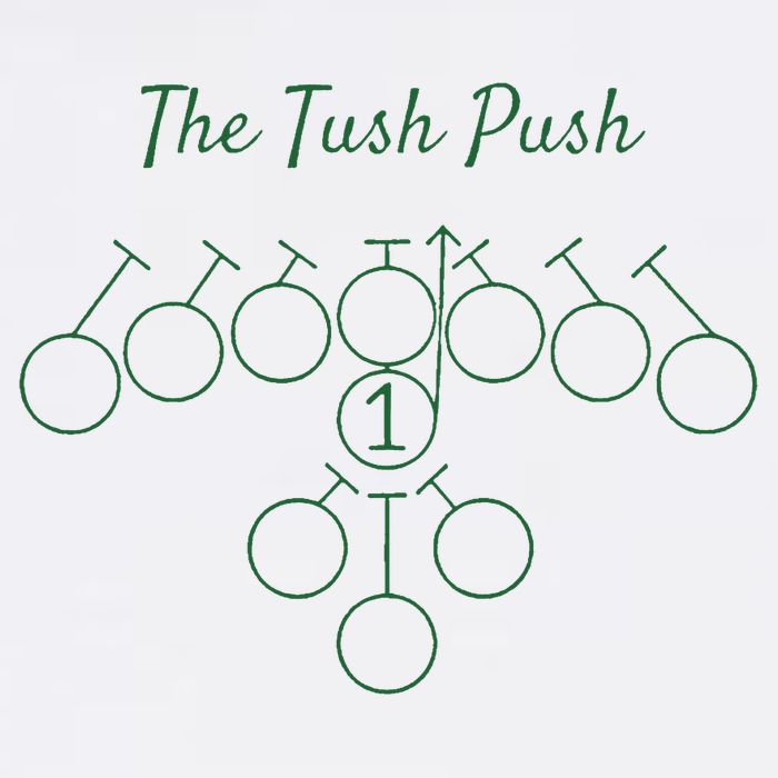 The Tush Push Eagles Garment-Dyed Sweatshirt