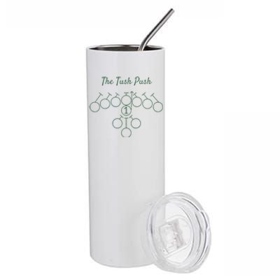 The Tush Push Eagles Stainless Steel Tumbler