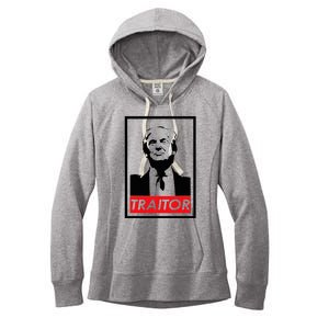 Trump Traitor Presidential Treason Political Anti Trump Women's Fleece Hoodie