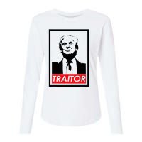 Trump Traitor Presidential Treason Political Anti Trump Womens Cotton Relaxed Long Sleeve T-Shirt