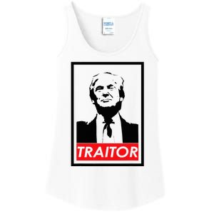 Trump Traitor Presidential Treason Political Anti Trump Ladies Essential Tank