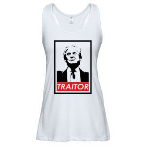 Trump Traitor Presidential Treason Political Anti Trump Ladies Essential Flowy Tank