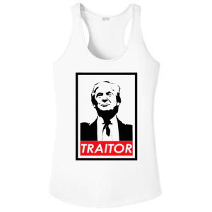 Trump Traitor Presidential Treason Political Anti Trump Ladies PosiCharge Competitor Racerback Tank