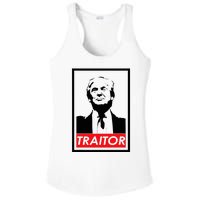 Trump Traitor Presidential Treason Political Anti Trump Ladies PosiCharge Competitor Racerback Tank