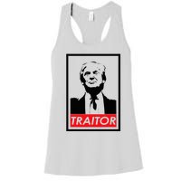 Trump Traitor Presidential Treason Political Anti Trump Women's Racerback Tank