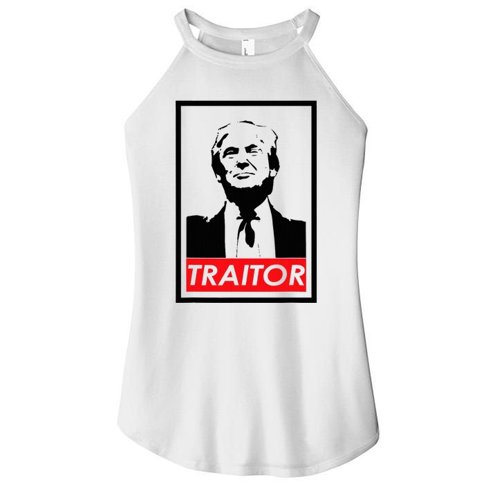 Trump Traitor Presidential Treason Political Anti Trump Women's Perfect Tri Rocker Tank