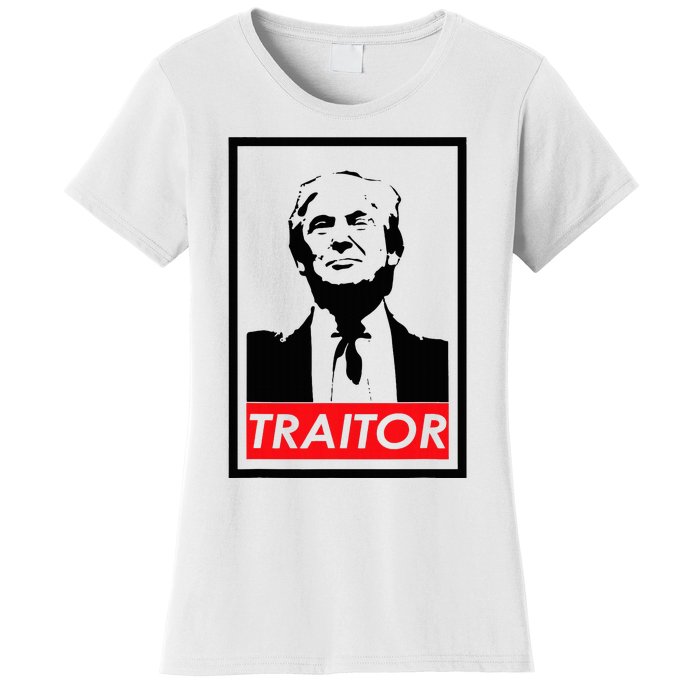 Trump Traitor Presidential Treason Political Anti Trump Women's T-Shirt