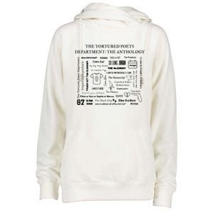 The Tortured Poets Ttpd Tracklist Womens Funnel Neck Pullover Hood