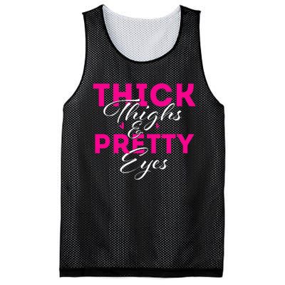 Thick Thighs & Pretty Eyes  Workout Fitness Mesh Reversible Basketball Jersey Tank