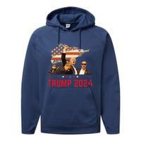 Trump Trending Political Pennsylvania Trump 2024 Performance Fleece Hoodie