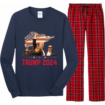 Trump Trending Political Pennsylvania Trump 2024 Long Sleeve Pajama Set