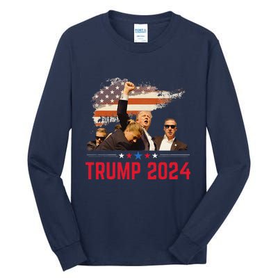 Trump Trending Political Pennsylvania Trump 2024 Tall Long Sleeve T-Shirt