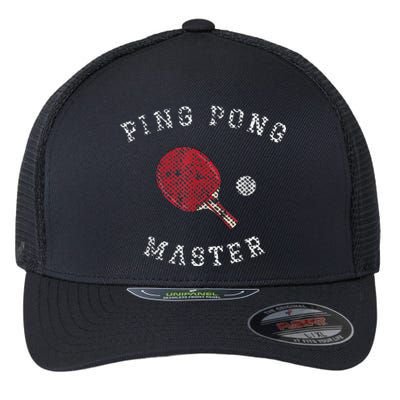 Table Tennis Ping Pong Master Funny Quote Graphic Print Flexfit Unipanel Trucker Cap