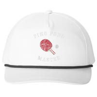 Table Tennis Ping Pong Master Funny Quote Graphic Print Snapback Five-Panel Rope Hat