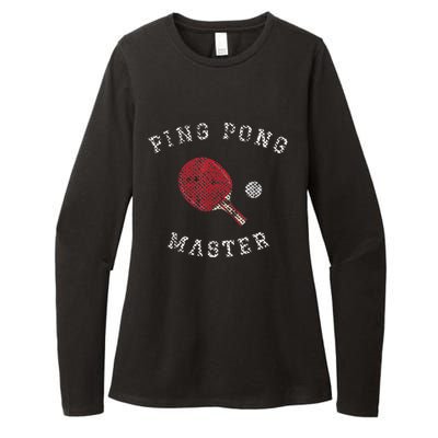 Table Tennis Ping Pong Master Funny Quote Graphic Print Womens CVC Long Sleeve Shirt