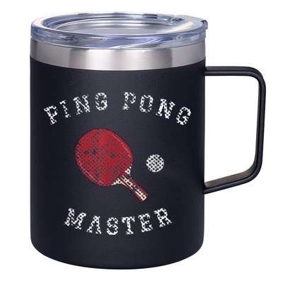 Table Tennis Ping Pong Master Funny Quote Graphic Print 12oz Stainless Steel Coffee Mug