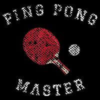 Table Tennis Ping Pong Master Funny Quote Graphic Print Magnet