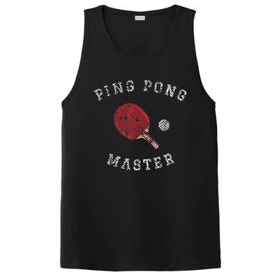 Table Tennis Ping Pong Master Funny Quote Graphic Print PosiCharge Competitor Tank